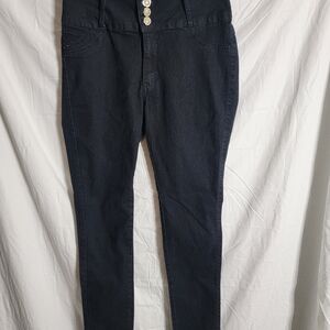 Stylish High Rise Dark Blue Jeans